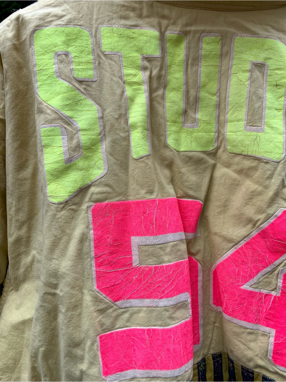 Vintage 80s/90s Studio 54 Cotton Reversible Bomber Jacket - Size XL - Picture 6 of 9